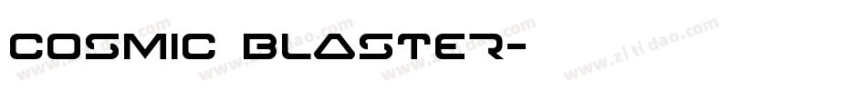 Cosmic Blaster字体转换